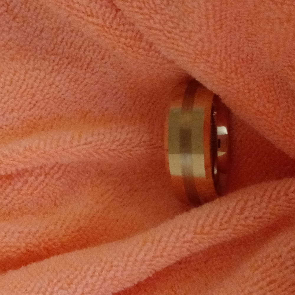 Mens tungsten carbine ring
